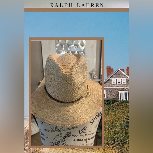 Lauren Ralph Lauren Accessories - 🆕 Lauren Ralph Lauren Raffia Rope Fedora Hat